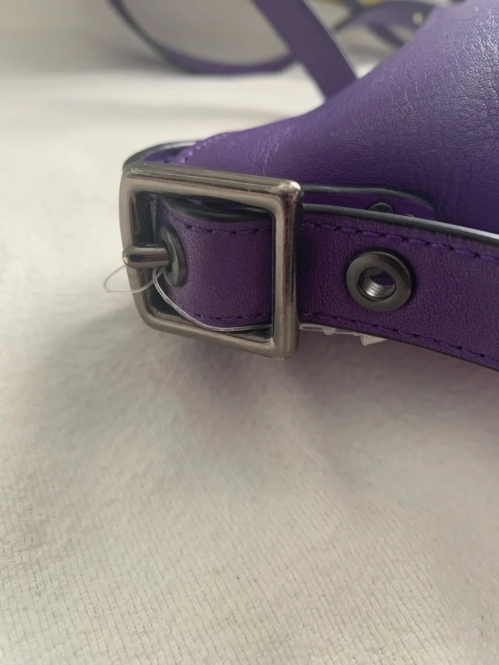 Vintage 2014 Coach Bleaker Sport Mini Duffle Purple Cross Body Bag - Picture 7 of 16
